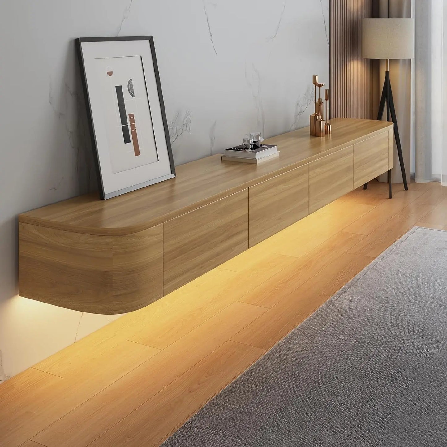 Floating Wall Mounted TV Stand