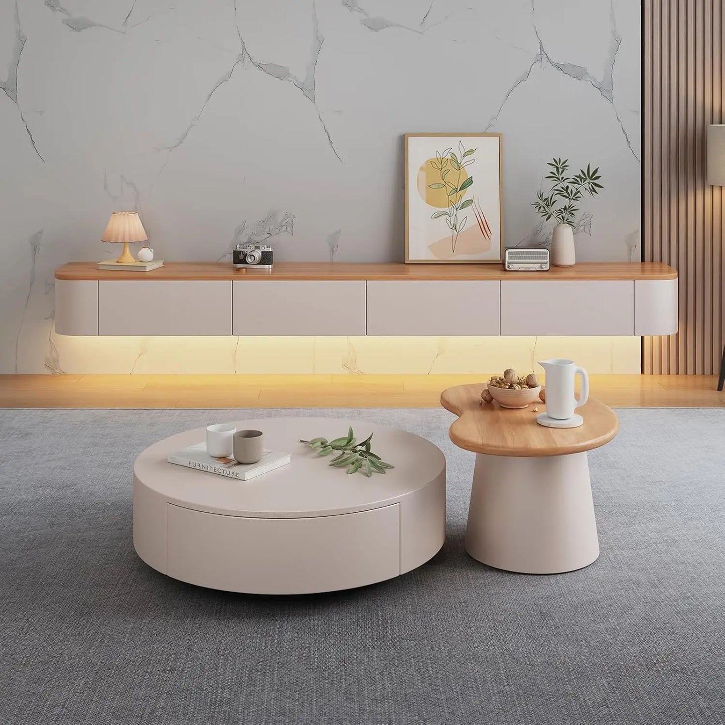 Floating Wall Mounted TV Stand