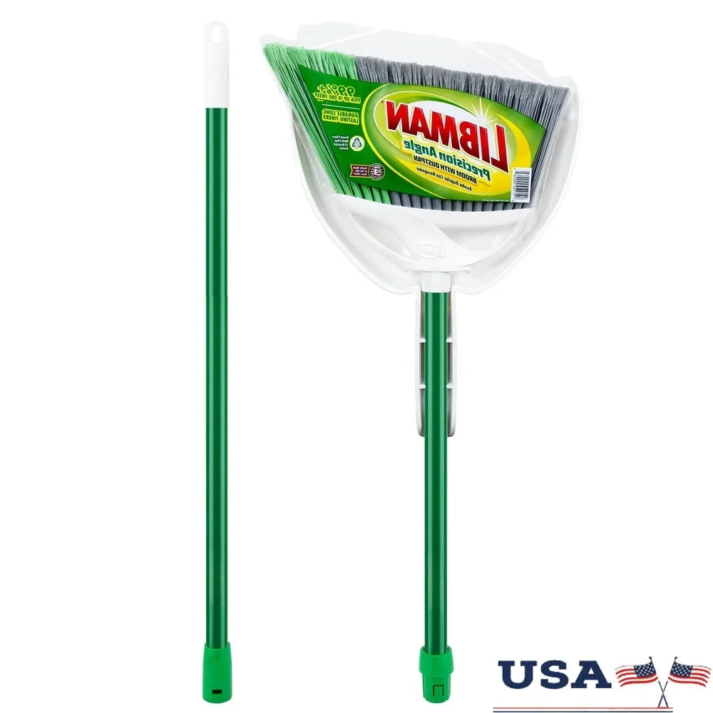 Steel Handle Broom Dustpan Set